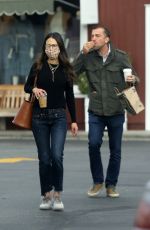 JORDANA BREWSTER and Mason Morfit Shopping at Brentwood Country Mart 12/17/2021