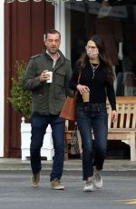 JORDANA BREWSTER and Mason Morfit Shopping at Brentwood Country Mart 12/17/2021
