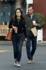 JORDANA BREWSTER and Mason Morfit Shopping at Brentwood Country Mart 12/17/2021