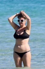 JOSIE GOLDBERG in a Black Bikini in Miami Beach 12/27/2021