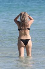 JOSIE GOLDBERG in a Black Bikini in Miami Beach 12/27/2021