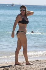 JOSIE GOLDBERG in a Black Bikini in Miami Beach 12/27/2021