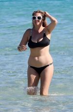 JOSIE GOLDBERG in a Black Bikini in Miami Beach 12/27/2021