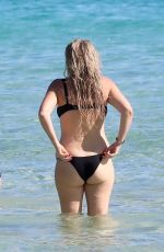 JOSIE GOLDBERG in a Black Bikini in Miami Beach 12/27/2021