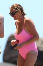 JULIA ROBERTS in Swimsuit at a Beach in Sydney 12/25/2021