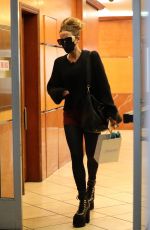 KATE BECKINSALE Leaves a Skincare Clinic in Beverly Hills 12/13/2021