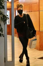 KATE BECKINSALE Leaves a Skincare Clinic in Beverly Hills 12/13/2021