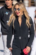KATE HUDSON Arrives at World Snow Polo Finals in Aspen 12/19/2021