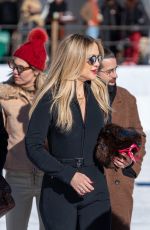 KATE HUDSON Arrives at World Snow Polo Finals in Aspen 12/19/2021