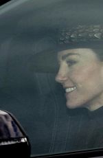 KATE MIDDLETON and Prince William Arrives at Christmas Church Service at St. Mary
