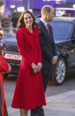 KATE MIDDLETON at Together at Christmas Community Carol Service at Westminster Abbey in London 12/08/2021