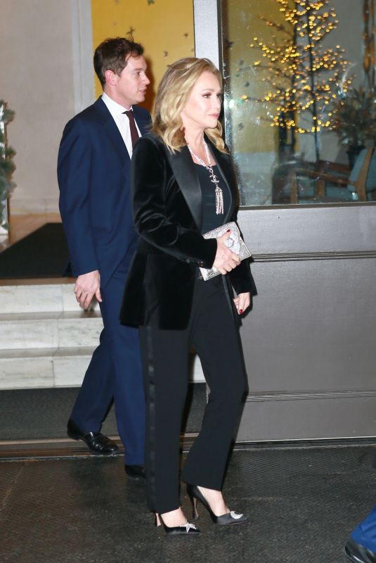 KATHY HILTON Leaves Cipriani in New York 11/30/2021