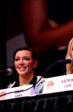 KATIE CASSIDY, CAITY LOTZ, KATRINA LAW and CANDICE PATTON at The Arrow Panel at Los Angeles Comic-con 12/04/2021