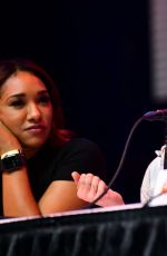 KATIE CASSIDY, CAITY LOTZ, KATRINA LAW and CANDICE PATTON at The Arrow Panel at Los Angeles Comic-con 12/04/2021