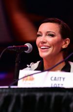 KATIE CASSIDY, CAITY LOTZ, KATRINA LAW and CANDICE PATTON at The Arrow Panel at Los Angeles Comic-con 12/04/2021