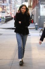 KATIE HOLMES Out and About in New York 11/30/2021
