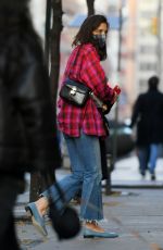 KATIE HOLMES Out and About in New York 12/18/2021