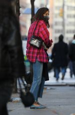 KATIE HOLMES Out and About in New York 12/18/2021