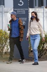 KATIE HOLMES Out for Coffee with Friend in New York 12/16/2021