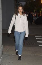 KATIE HOLMES Out in New York 12/01/2021