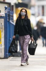 KATIE HOLMES Out Shopping on Christmas Day in New York 12/25/2021