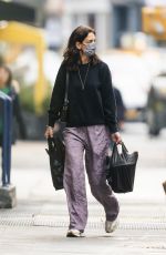 KATIE HOLMES Out Shopping on Christmas Day in New York 12/25/2021