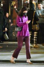 KATIE HOLMES Out with Her Parents in New York 12/16/2021