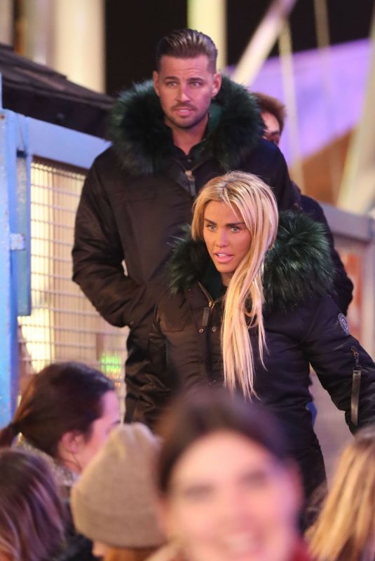 KATIE PRICE and Carl Woods at Winter Wonderland in London 12/01/2021