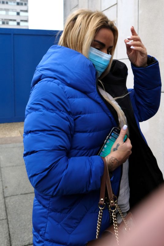 KATIE PRICE Out in London 12/15/2021