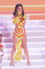 KATY PERRY Performs at Play Opening Night at Resorts World 12/29/2021