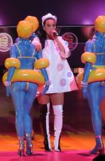 KATY PERRY Performs at Play Opening Night at Resorts World 12/29/2021