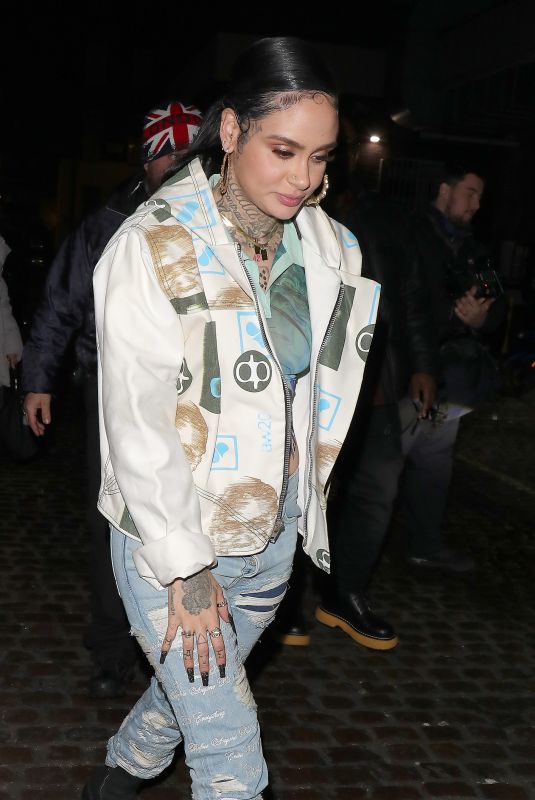 KEHLANI Arrives at British Fashion Awards Afterparty at Chiltern Firehouse in London 11/29/2021