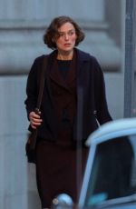 KEIRA KNIGHTLEY on the Set of Boston Strangler in Boston 12/10/2021