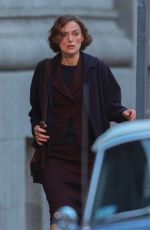 KEIRA KNIGHTLEY on the Set of Boston Strangler in Boston 12/10/2021