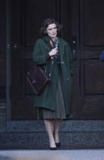 KEIRA KNIGHTLEY on the Set of Boston Strangler in Cambridge 12/03/2021