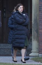 KEIRA KNIGHTLEY on the Set of Boston Strangler in Cambridge 12/03/2021
