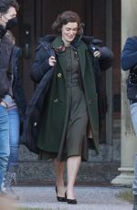 KEIRA KNIGHTLEY on the Set of Boston Strangler in Cambridge 12/03/2021