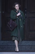 KEIRA KNIGHTLEY on the Set of Boston Strangler in Cambridge 12/03/2021