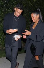 KEKE PALMER and Darius Jackson Arrives at Jennifer Klein