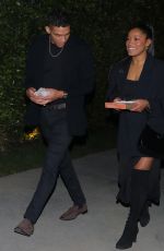 KEKE PALMER and Darius Jackson Arrives at Jennifer Klein