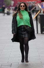 KELLY BROOK Arrives at Heart Radio in London 12/20/2021