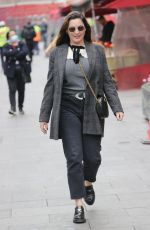 KELLY BROOK Leaves Global Offices Radio in London 12/21/2021