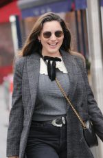 KELLY BROOK Leaves Global Offices Radio in London 12/21/2021