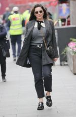 KELLY BROOK Leaves Global Offices Radio in London 12/21/2021