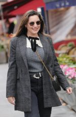 KELLY BROOK Leaves Global Offices Radio in London 12/21/2021