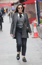 KELLY BROOK Leaves Global Offices Radio in London 12/21/2021