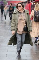 KELLY BROOK Leaves Heart Radio in London 12/24/2021