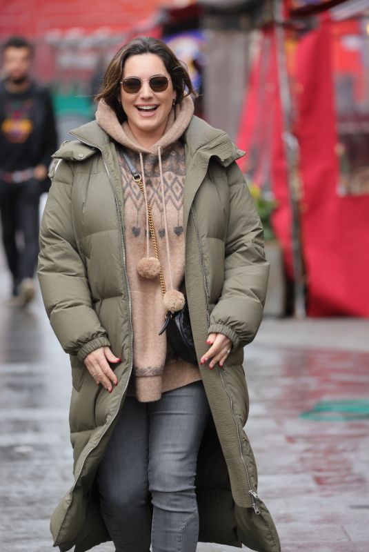 KELLY BROOK Leaves Heart Radio in London 12/24/2021