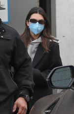 KENDALL JENNER Heading to FRWD Office in Beverly Hills 12/14/2021