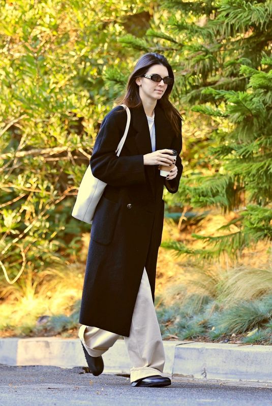 KENDALL JENNER Leaves FWRD Creative Meetings in Beverly Hills 12/17/2021